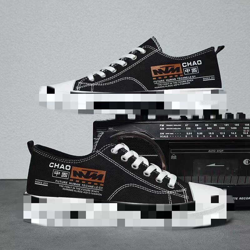 2025 Spring Casual Canvas Shoes New Men's Breathable Casual Shoes Youth College Style Casual Shoes
