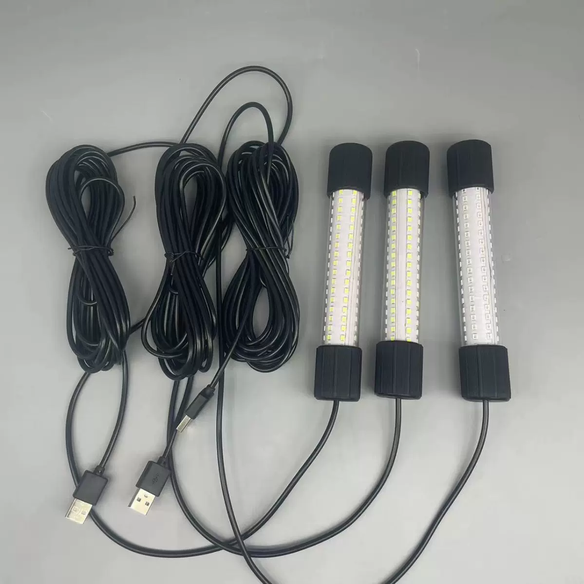 5V水下诱鱼灯集鱼灯捕鱼灯白绿光蓝夜钓灯防水充电宝灯