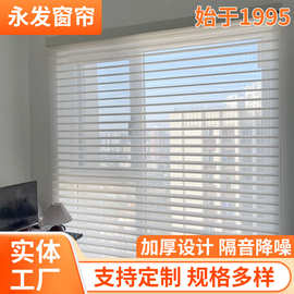 防水半遮光香格里拉帘定制防眩晕遮阳遮光氛围感客厅卧室办公室