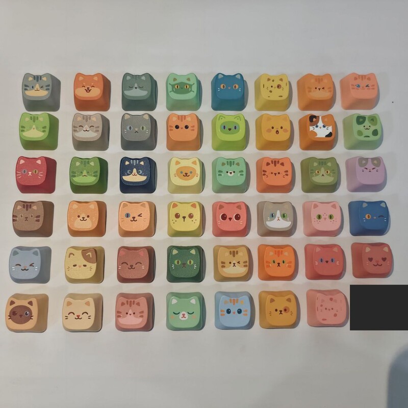 Cute and unique XDA original height square key keychain, finger stress-relief gadget, mechanical keyboard keycap