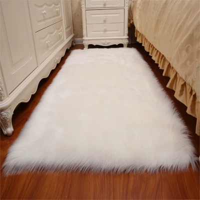 Sofa Cushion Girl's Cabinet Blanket Full-Cover Commercial Splicing Same Style Bedside Company Full-Cover Hotel Entrance Dajiang Carpet (Car Carpet) - white-40cmx40cm