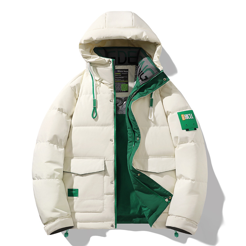 2025 invierno de moda nueva chaqueta de plumón gruesa hombre de negocios de alta calidad abrigo cálido y frío nuevo producto