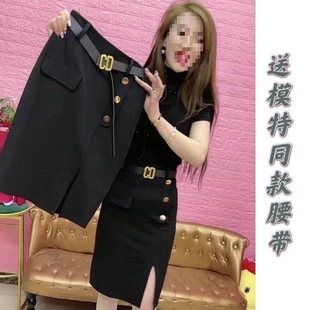 �ٴ�ȹ��Ů2024�ﶬ�¿��ɫ����ȹ�@���ڿ����ȹ��������Ů�b