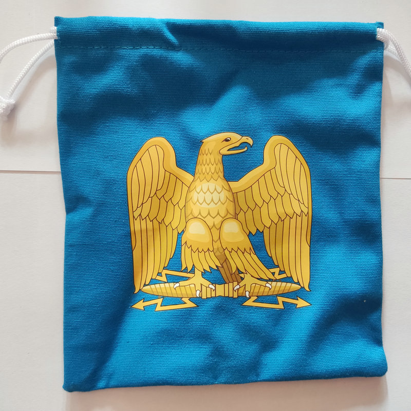 动物鹰图案棉布抽绳袋珠宝首饰小型收纳防尘束口袋logo产品包装