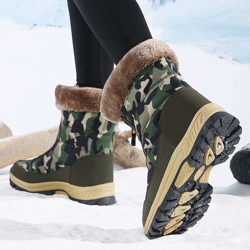 Martens, warm high non-slip boots with zipper