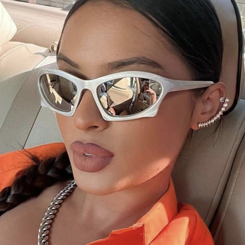 Silver Frame UV Protection Sunglasses for Men Women