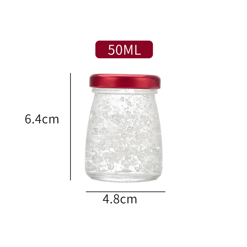 50ml 푸딩 새의 둥지-144 상자; 투명