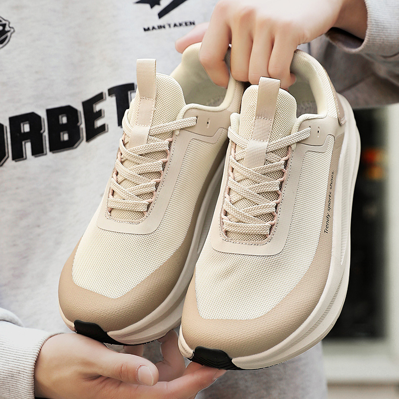 Large size wide-toed sports shoes, new spring and summer wide-last fitness sneakers, breathable, lightweight, cushioned running shoes for students