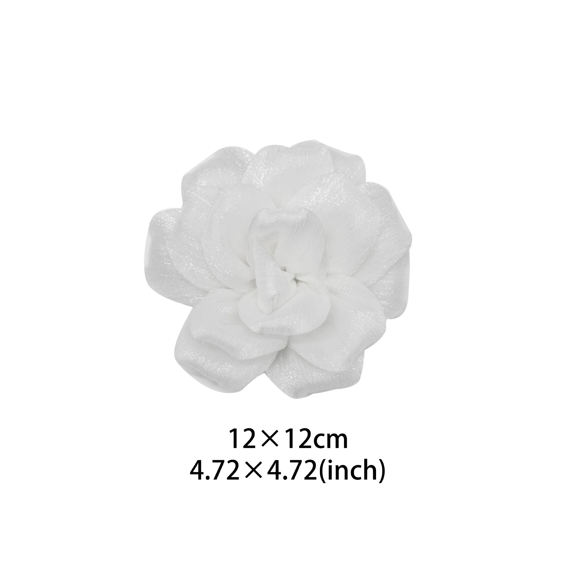 12cm textura brillante multicolor tela rayada estereoscópica multicapa pequeña flor vestido de boda vestido vestido de baile accesorios