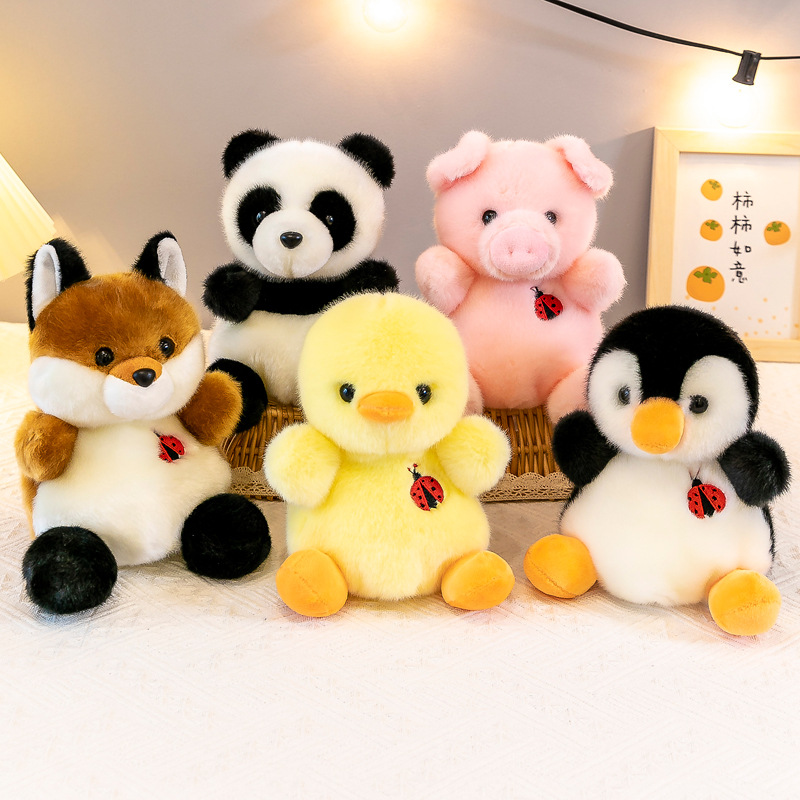 動物毛絨玩具豬兔哈士奇兒童生日禮物抓機布娃娃公仔伴手禮