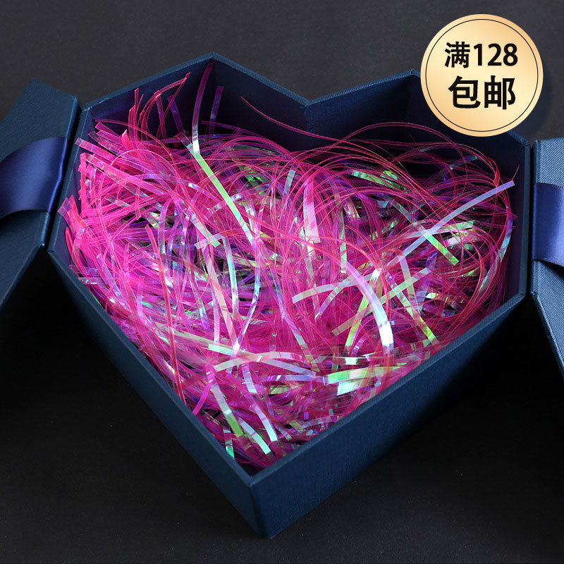 Colorido colorido seda de papel rallado de seda de la decoración de la caja de regalo del Día de San Valentín relleno grande al por mayor