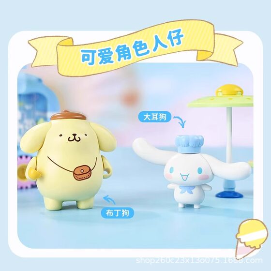 Wonderful Building Blocks Keeppley Sanrio Hello Kitty Burger Car Model Big Ear Dog Educational Toy Birthday Gift