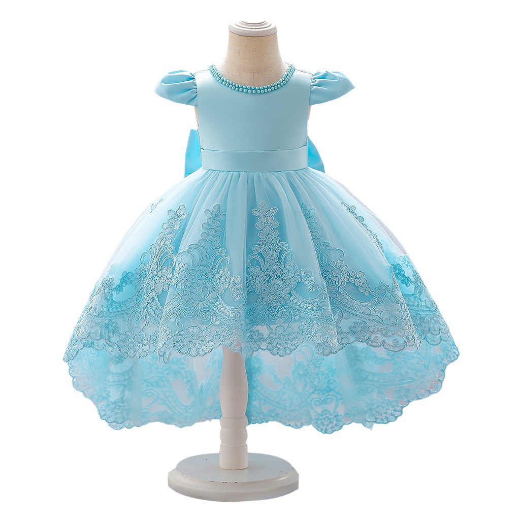 Amazon nuevo vestido de niña de encaje de malla pettiskirt cumpleaños princesa vestido de bebé de un año de edad