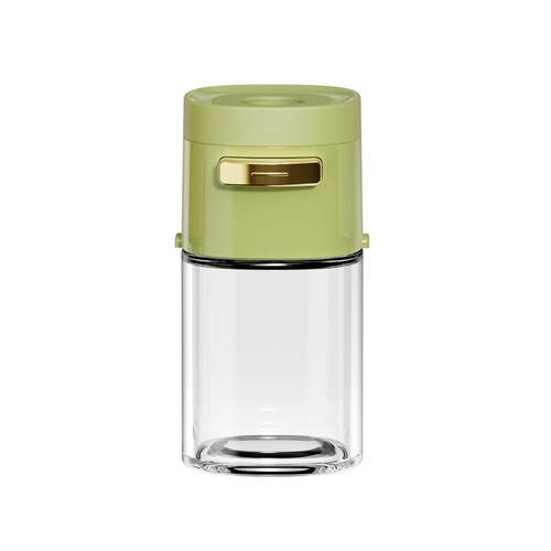 Light quantitative seasoning jar push-type quantitative salt jar kitchen moisture-proof salt jar controlled salt metering seasoning jar