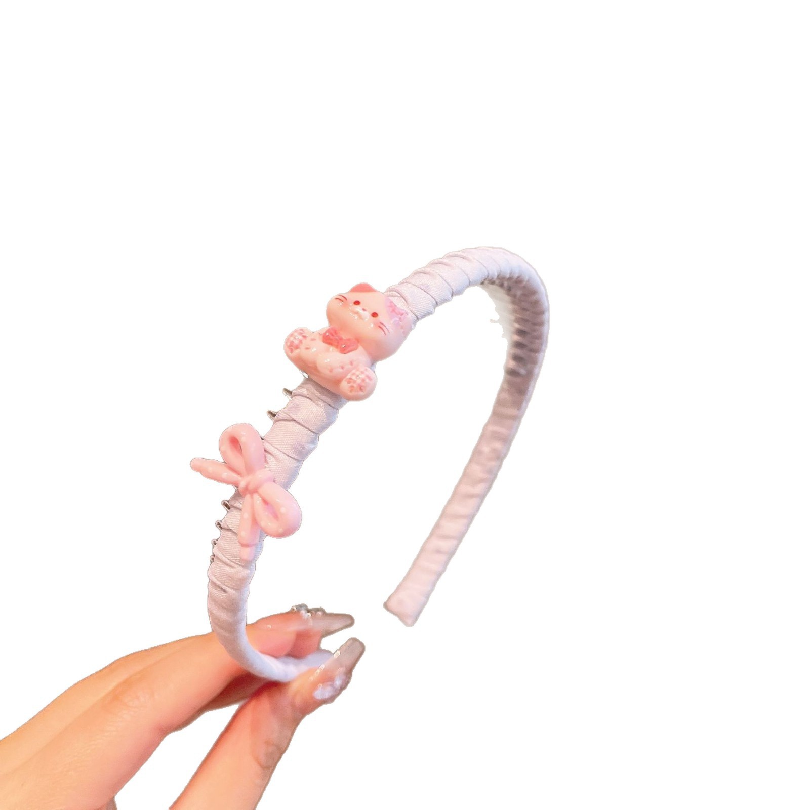 Cabezas de niños de cabello de mar de tela coreana antideslizante prensas de cabello de niñas de cabello de banda de cabello