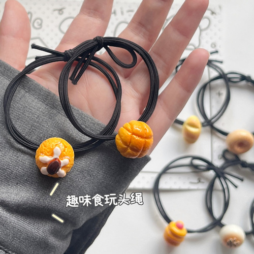 Fun food toy bread headband cute cartoon bun girl heart student couple autumn and winter sweet headwear hair accessories