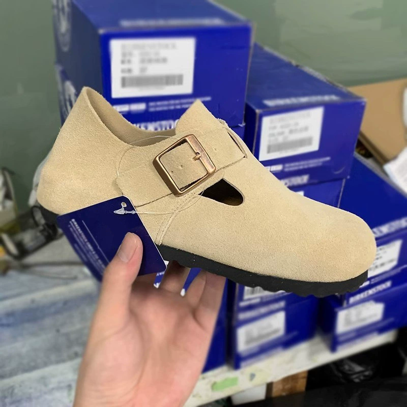 Кроссовки Birken, пробковая подошва, кожзам из коровьей подельной замши или подкладка из овчины, повседневные Slip-on, EU 35–46