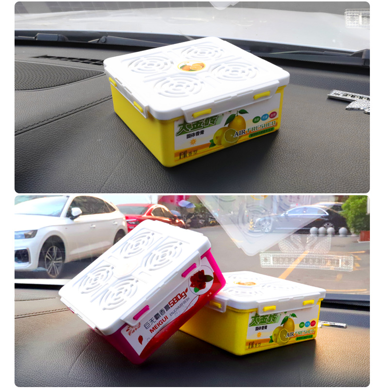 Big Gold Brick Car Solid Fragrance Balm Car Aromatherapy Large Capacity Air Freshener Long-Lasting Fragrance for Car Interior