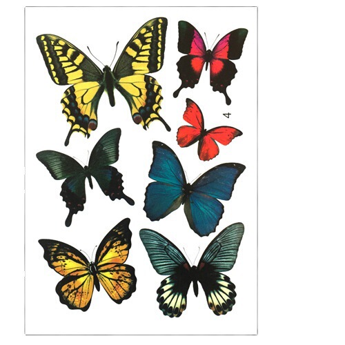 New 3D simulated butterfly leaf car stickers to cover scratches, electric car stickers, no white edges and no glue left