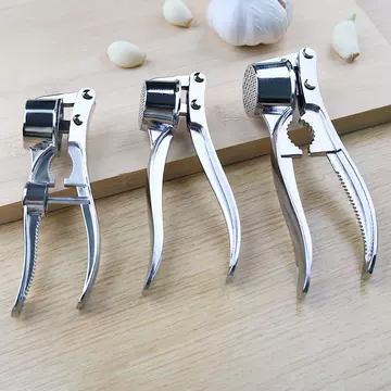 Wholesale extra large garlic press garlic press garlic clip multi-functional zinc alloy stainless steel manual pull garlic press - ShopShipShake