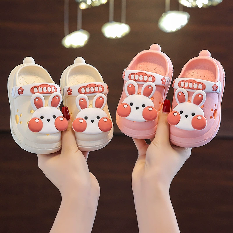 Детская обувь «крокодил», новая милая домашняя нескользящая верхняя одежда для девочек, пляжные детские сандалии Baotou на мягкой подошве
