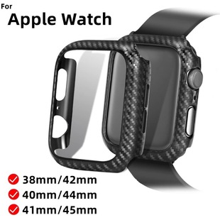 Suitable for apple watch apple watch carbon fiber pattern PC case protective cover