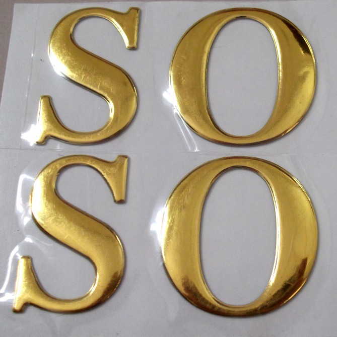 供应金色立体软标牌 金色三维立体软标牌