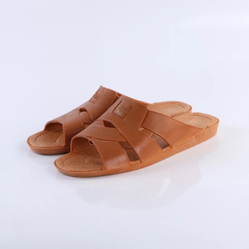 Dad's Oil Slippers Are Lightweight Household Non-Slip Raw Rubber Hard-Soled Slippers, Traditional Middle-Aged Old-Fashioned Nostalgic Men's Summer Slippers