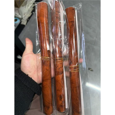 High-End Car Interior Film, Car Wood Grain Color Changing Film, Glossy Peach Wood Grain Central Control Film, Modified Renovation Sticker (Body sticker) - maroon-30cmx100cm