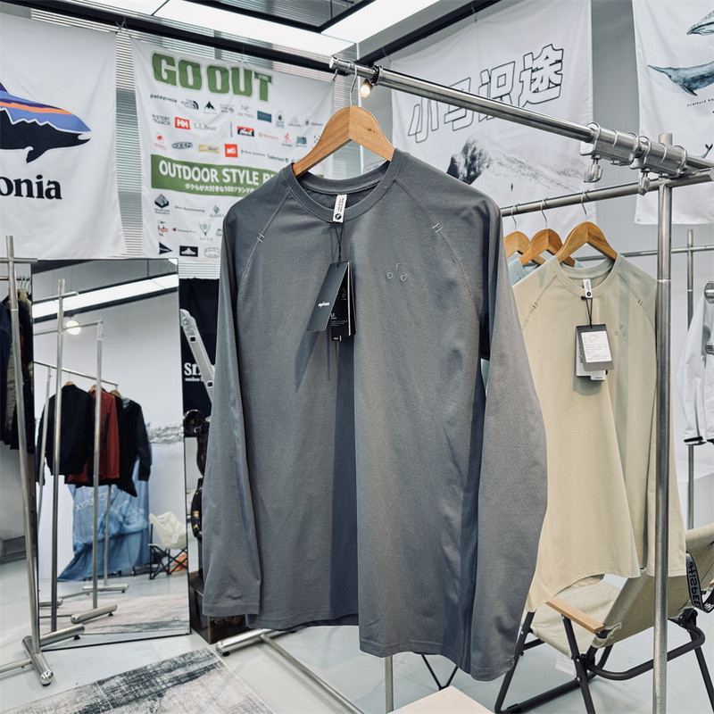 Mountain-style functionality~3D tailoring + moisture-wicking and breathable spring/summer men's outdoor sports casual quick-dry round-neck long-sleeve T-shirt Mountain-style functionality~3D tailoring + moisture-wicking and breathable spring/summer men's outdoor sports casual quick-dry round-neck long-sleeve T-shirt