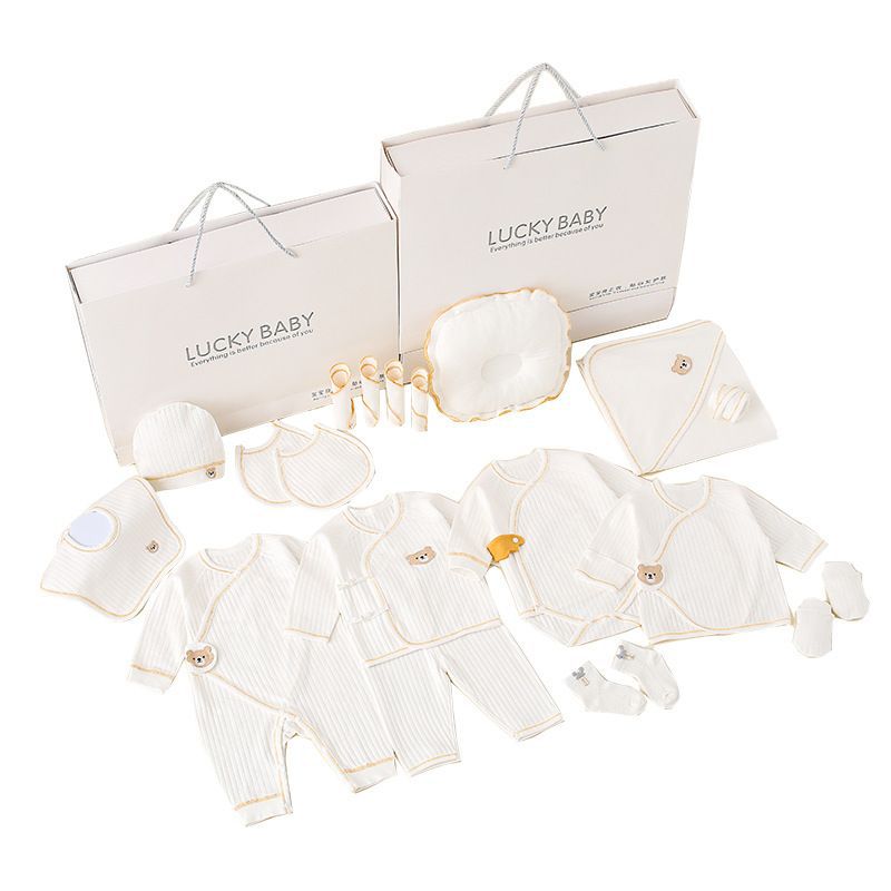 Newborn gift box baby clothes spring and autumn newborn set, newborn baby full moon celebration gift set.