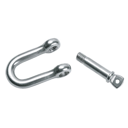 Source manufacturer national standard D-type shackle carbon steel galvanized lifting shackle U-ring buckle lifting rigging marine hook