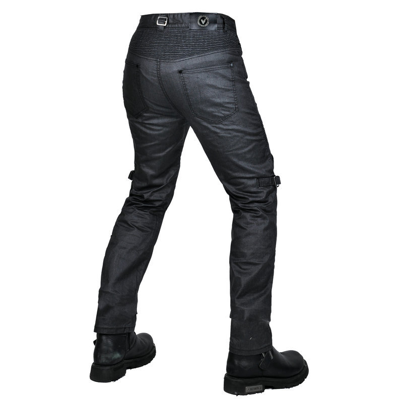 Volero motocicleta jeans hombres casual retro casual motocicleta recta pantalones de montar a campo traviesa resistente a la caída
