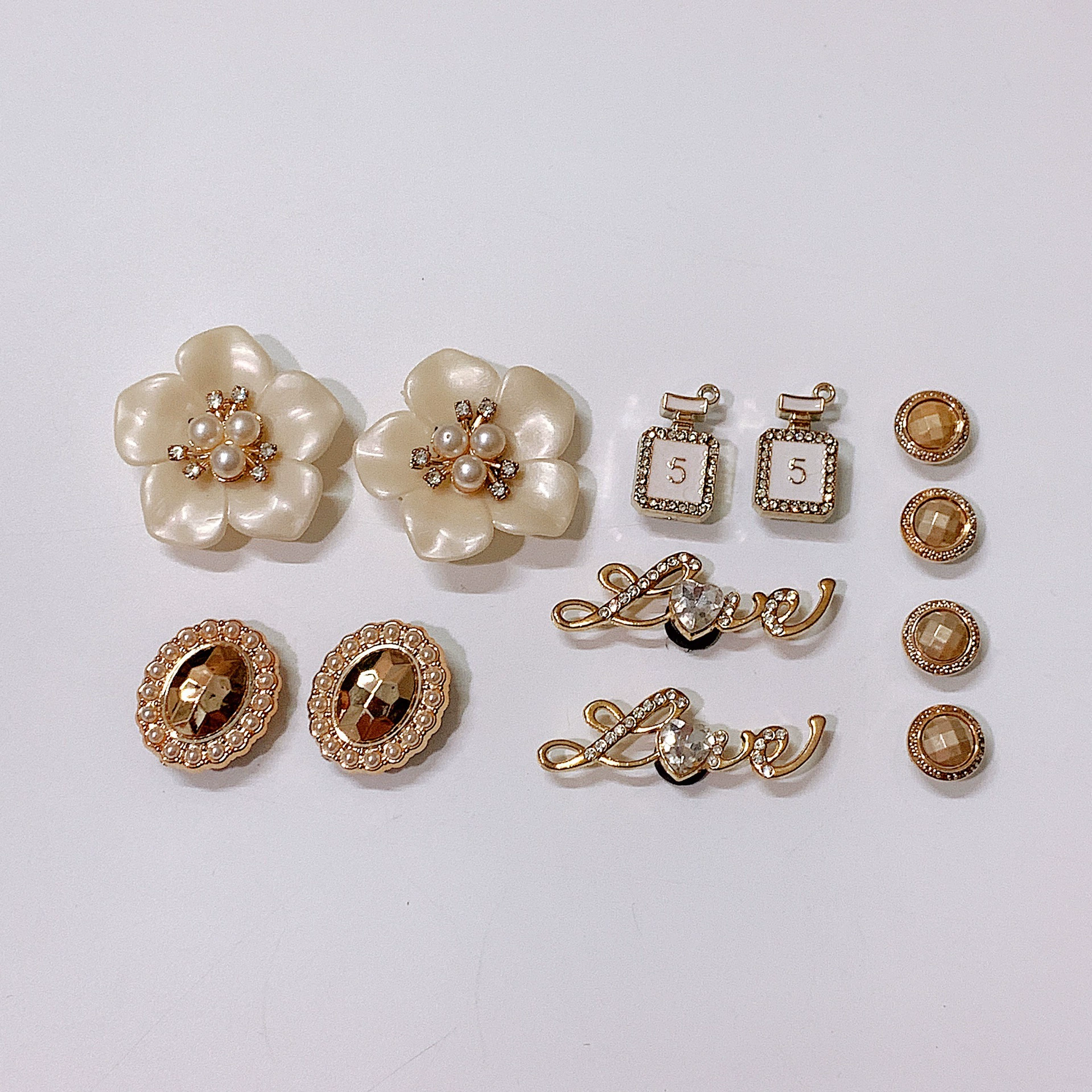 Footwear buckle, decorative accessory, set, DIY, Chanel style, Amazon