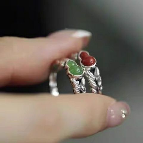 Retro small design ethnic fashionable sophisticated adjustable ring