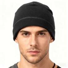 跨境户外摇粒绒保暖帽骑行跑步防风保暖头套保暖抓绒护耳发带帽子