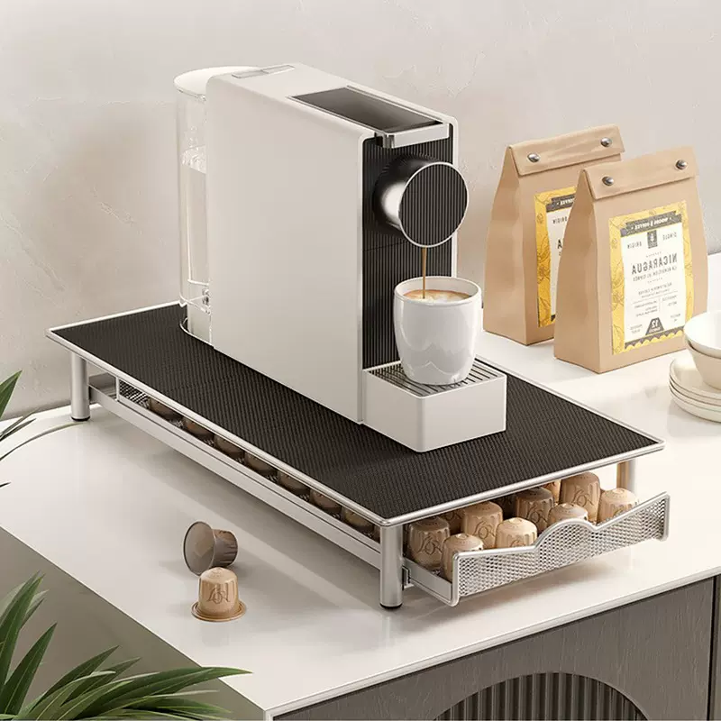 雀巢咖啡胶囊盒台面抽屉式咖啡架Nespresso胶囊架可贴标跨境热销