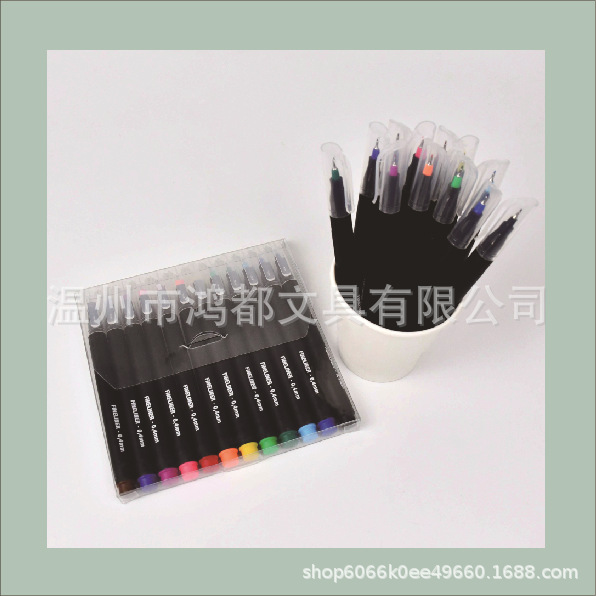 Color Hook Line Needle Pen Set Art Animation Hand-Painted Drawing Sketch Pen Student Watercolor Pen Sketch Special Pen