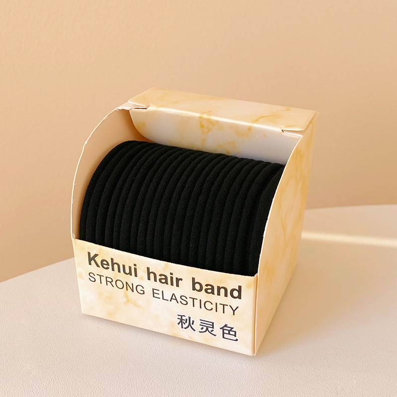 Cuerda de pelo banda de goma Nueva banda de pelo de color de gradiente de color cuerda de Pelo elástico de alta color simple no duele el pelo tocado pelo