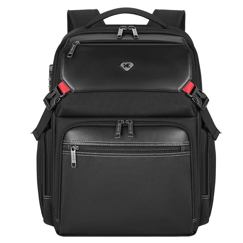 Large Capacity Anti-Theft Men's Backpack With Comfortable Air Cushion Straps, USB Charging Port, Water-Resistant For Business And Travel_voghion.com