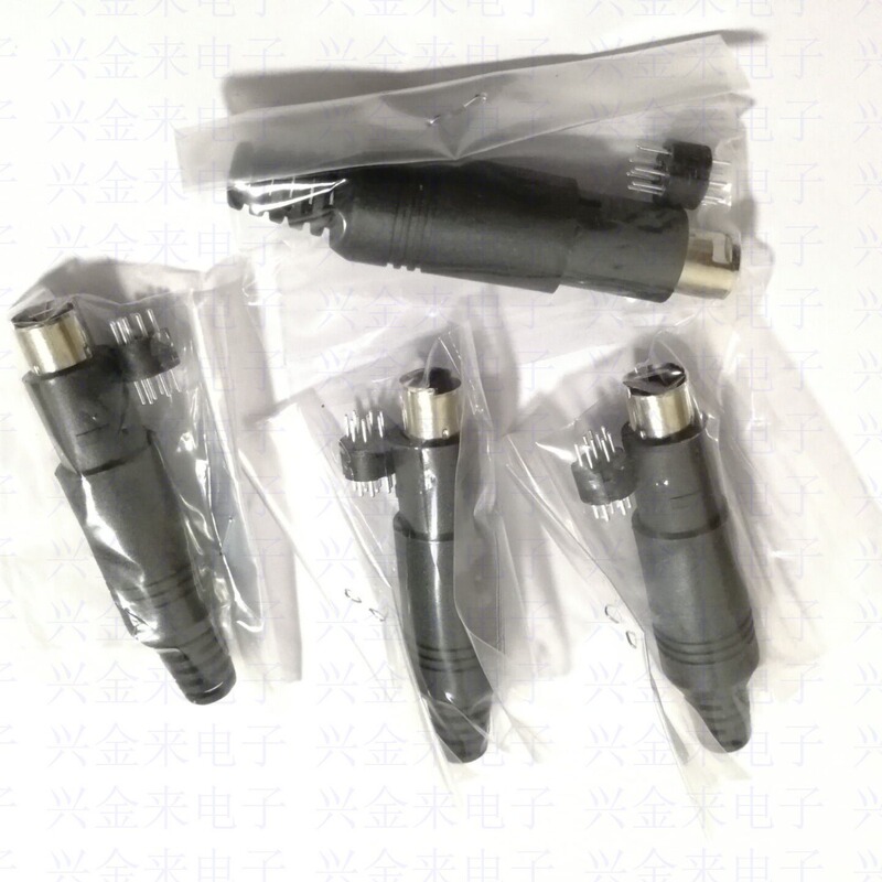 MINI DIN3/4/5/6/7/8/9 core welding wire small S terminal socket plug mini PS2 male assembled MINI DIN3/4/5/6/7/8/9 core welding wire small S terminal socket plug mini PS2 male assembled