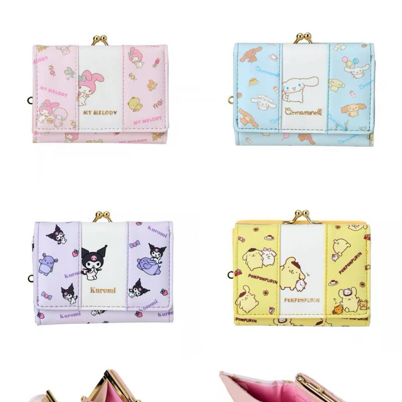 Factory Direct Supply Short Wallet Cute Cinnamoroll Female Student Coin Purse Zipper Coin Bag Card Holder Small Wallet Factory Direct Supply Short Wallet Cute Cinnamoroll Female Student Coin Purse Zipper Coin Bag Card Holder Small Wallet