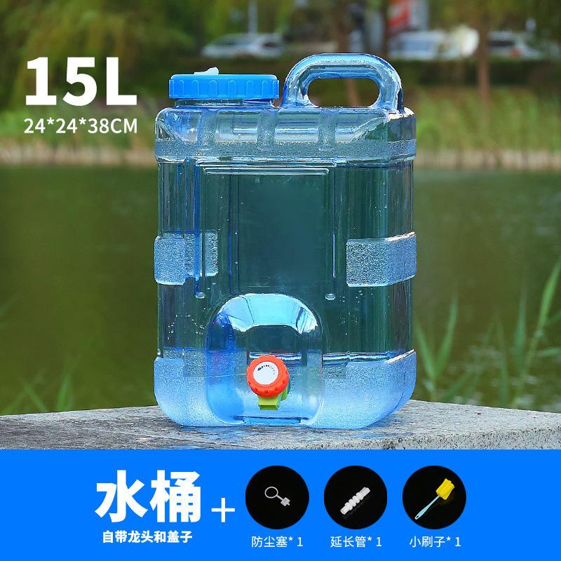 户外水桶家用储水用车载带龙头蓄水大容量装水饮水桶加厚纯净水箱|undefined