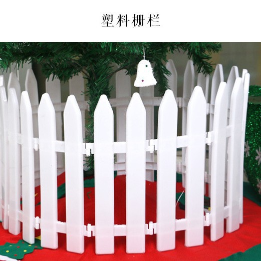 Christmas decoration supplies festive shop scene layout of fence…
