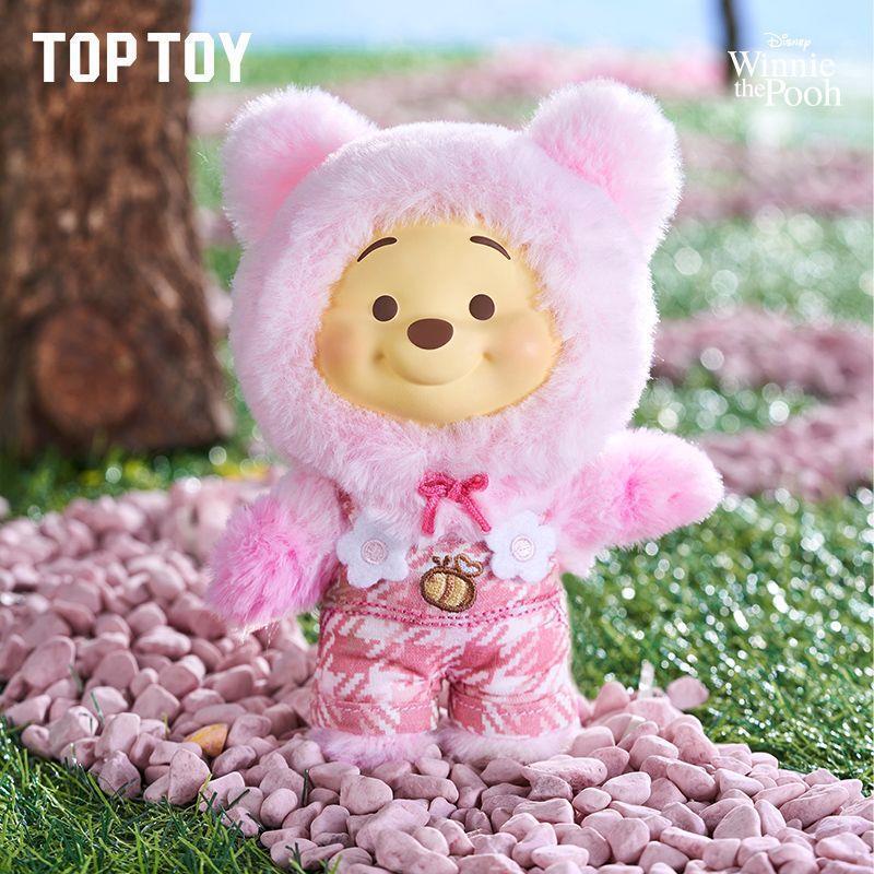 toptoy小熊维尼小熊噗噗糖果糖搪胶毛绒背带裤系列潮玩手办挂件|undefined