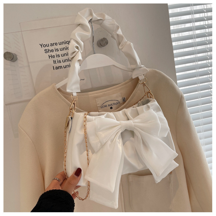 Bolso de moda de mujer de color sólido casualidad cadena mochila bolso de mano lindos bolsos de hombro bolsos de brazo