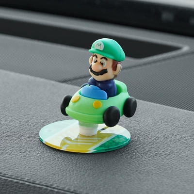 Mario Drift with Car – Car ornaments - green-1-piece