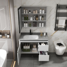 304不锈钢蜂窝铝浴室柜组合卫生间智能太空铝柜一体陶瓷洗漱新品