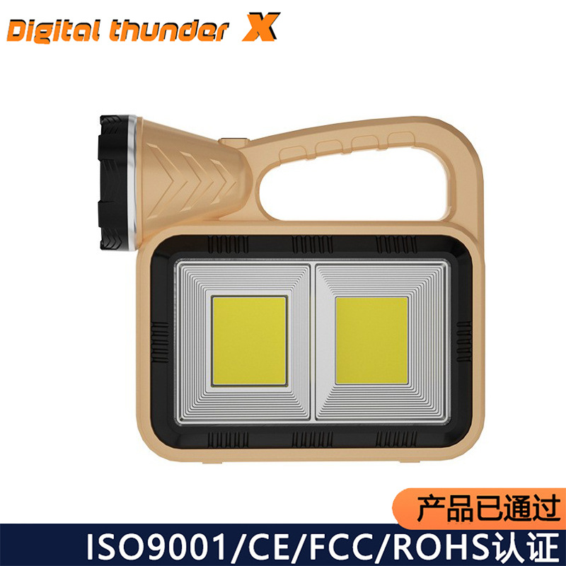 Transfronteriza llama solar lámpara portátil al aire libre camping patrulla impermeable linterna portátil trabajo reflector