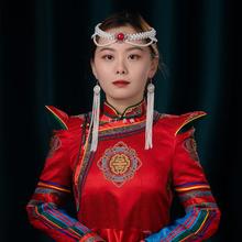 少数民族风情头饰少女儿童蒙古族藏族旅拍额头链眉心坠异域服饰品